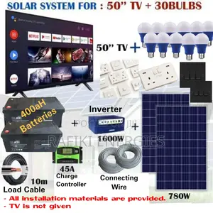 780w + 400ah Solar System (For 50 Inch Tv)