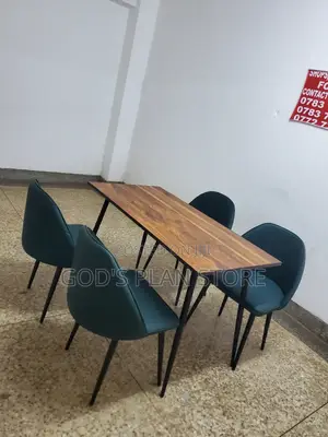 Rectangular Wooden Dining Table and Chairs