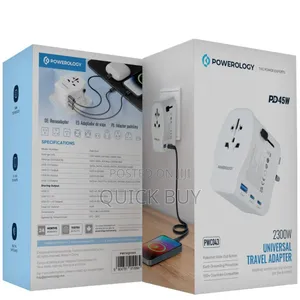 Powerology Universal Travel Adapter 2300w