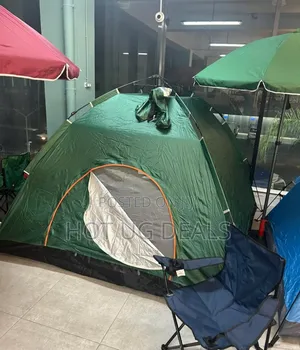 Portable Family 1-3 Person Big Camping Tent - Green