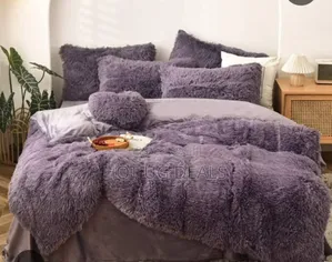 5x6 Shaggy Duvet Set With Bedsheet 2pillowcases 2 Cushions