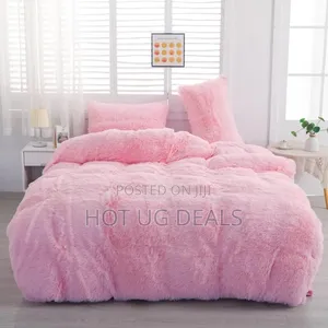 6x6 Shaggy Duvet Set With Bedsheet 2pillowcases 2 Cushions