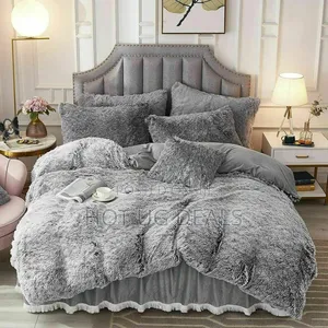 5x6 Shaggy Duvet Set With Bedsheet 2pillowcases 2 Cushions