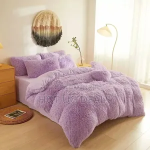 5x6 Shaggy Duvet Set With Bedsheet 2pillowcases 2 Cushions
