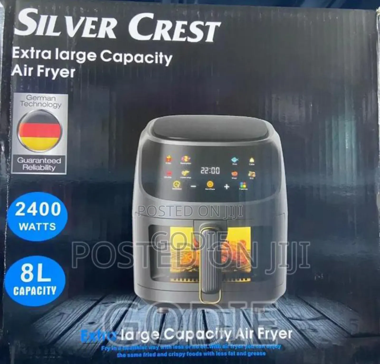 Silver Crest Digital Air Fryer 8l