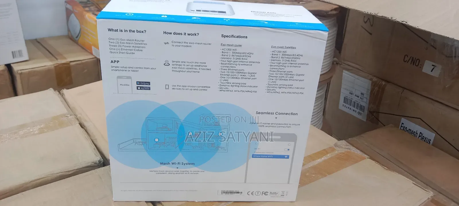 Exo Mesh Whole Wireless Home System With 3 PCS Wireless