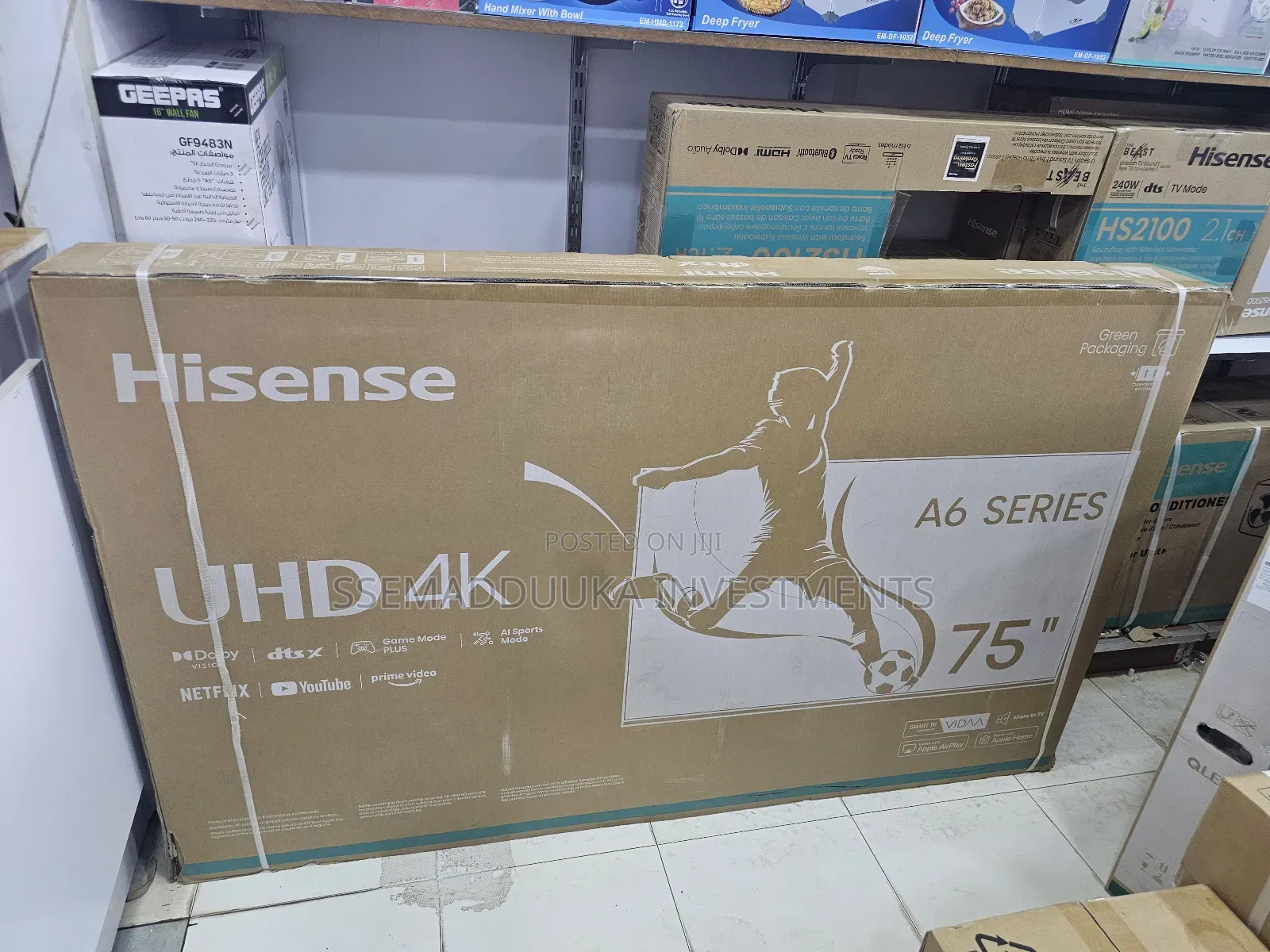 Hisense 75 Inches Uhd Smart Tv