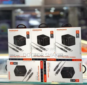 New Porodo 25w Universal Travel Multi Port Quick Charge R