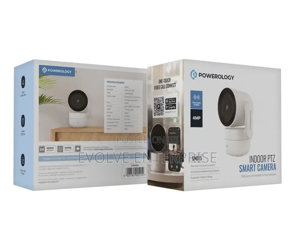 Powerology Indoor PTZ Smart Camera - White