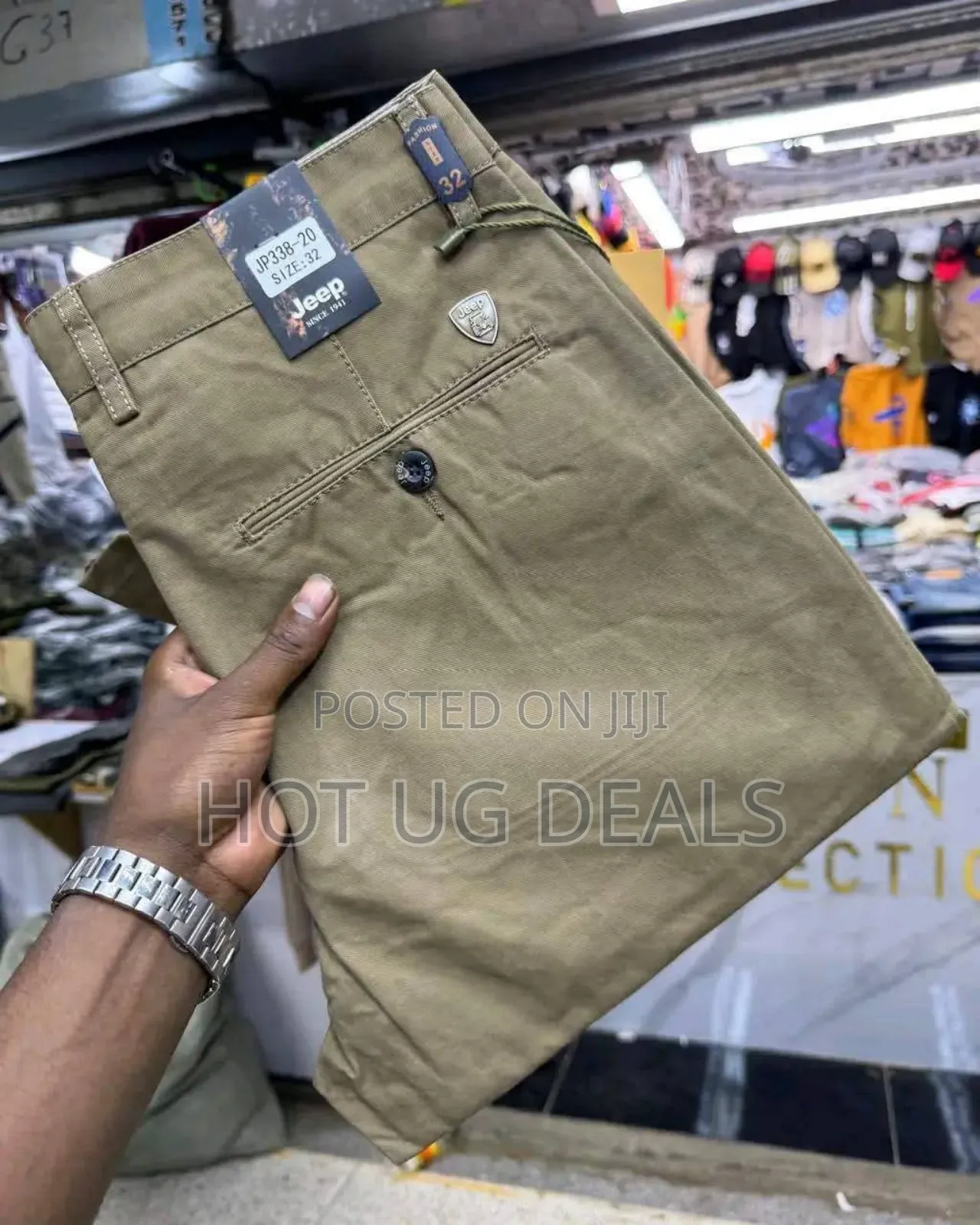 Men's Non-fading Formal Khaki Casual Trouser - Brown