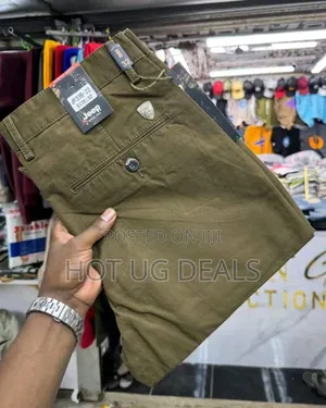 Men's Non-fading Formal Khaki Casual Trouser - Green