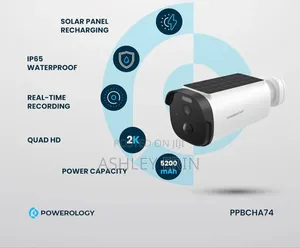 Powerology Built-in Solar Outdoor Camera