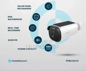 Powerology Built-in Solar Outdoor Camera