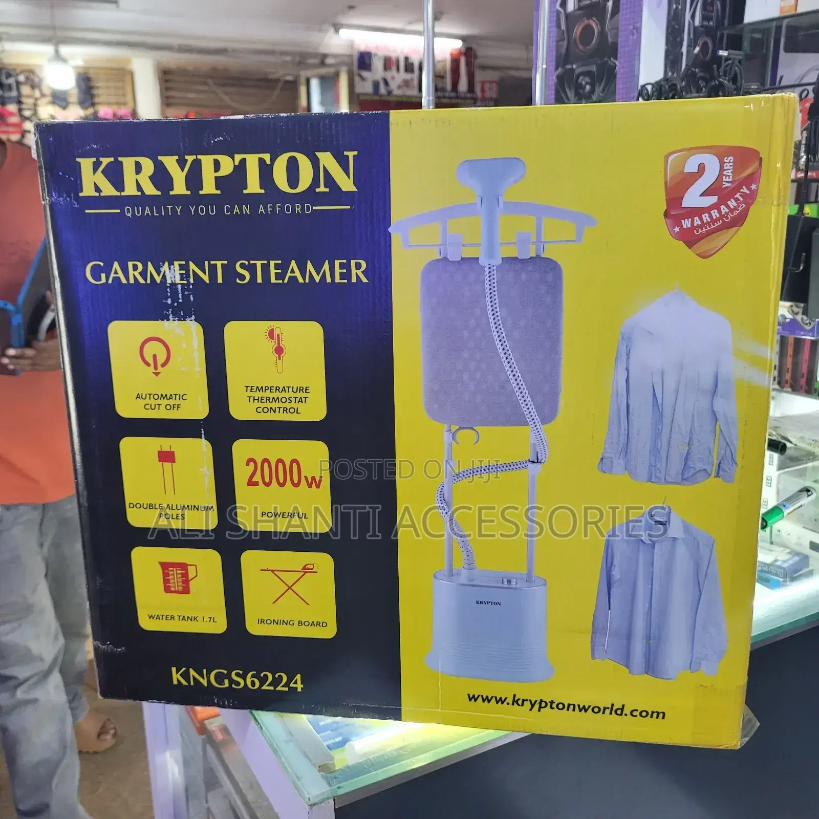 Krypton Garment Steamer With Ironing Board