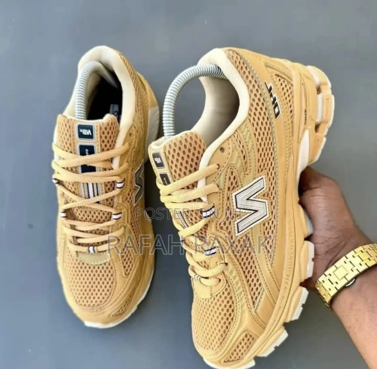 Original Golden Brown New Balance 740 Trainer Sneakers