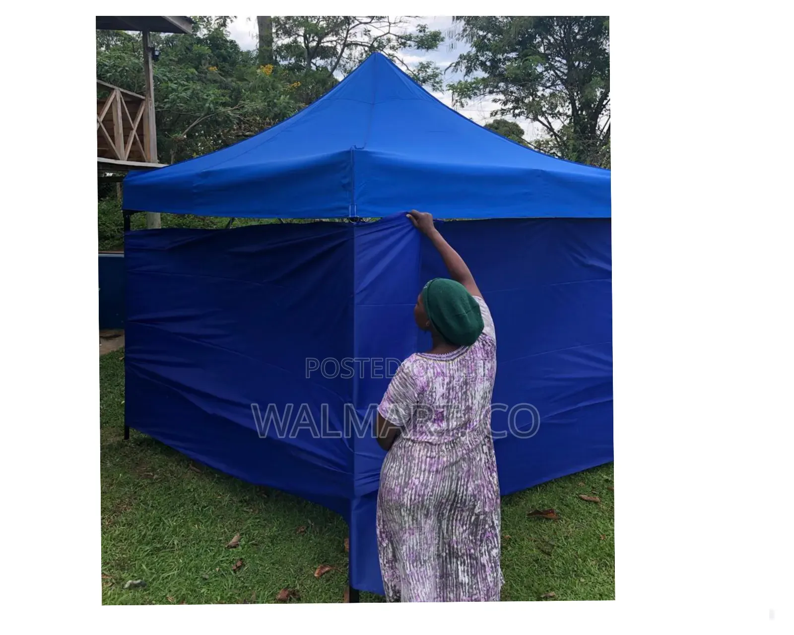 Foldable Blue Camping Tent