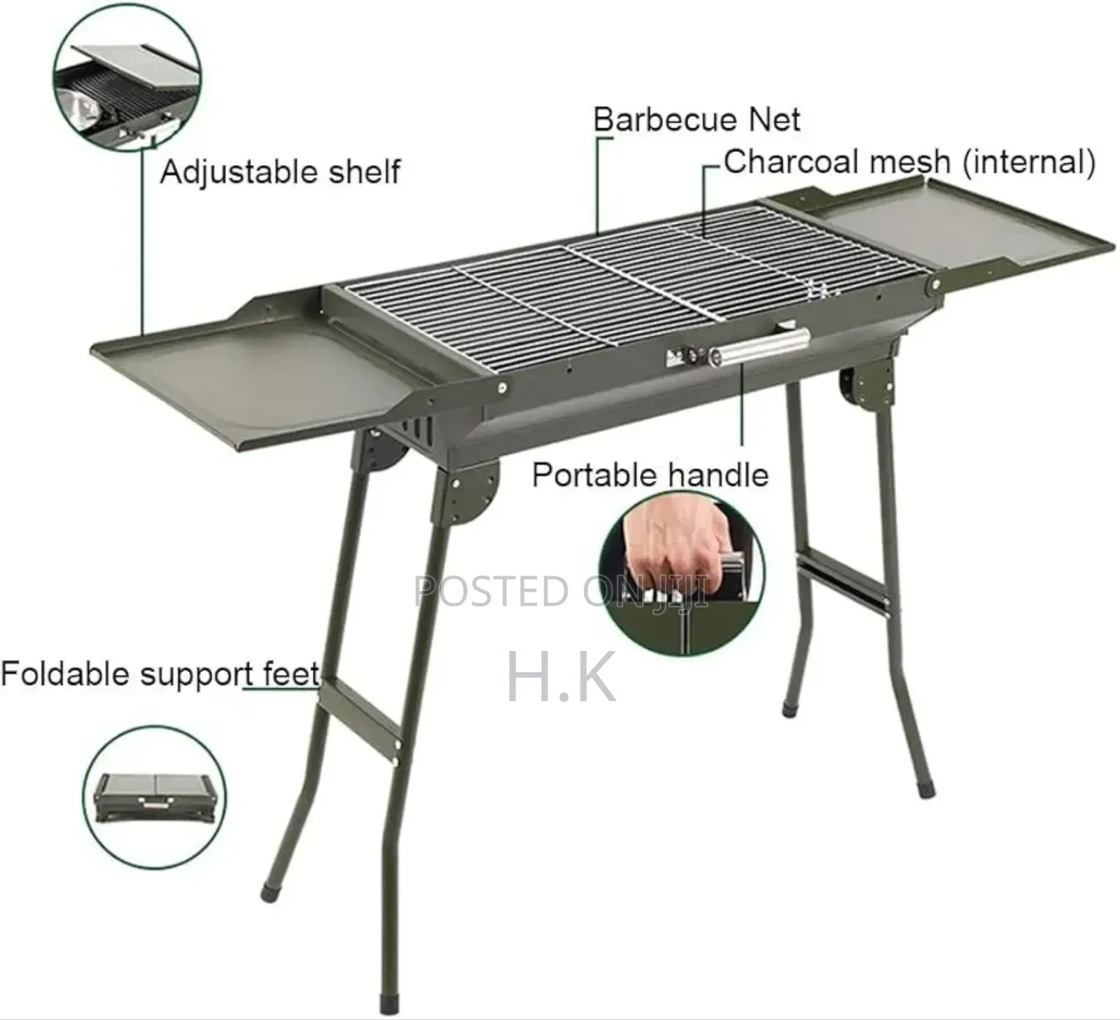 Portable Folding Picnic Grill