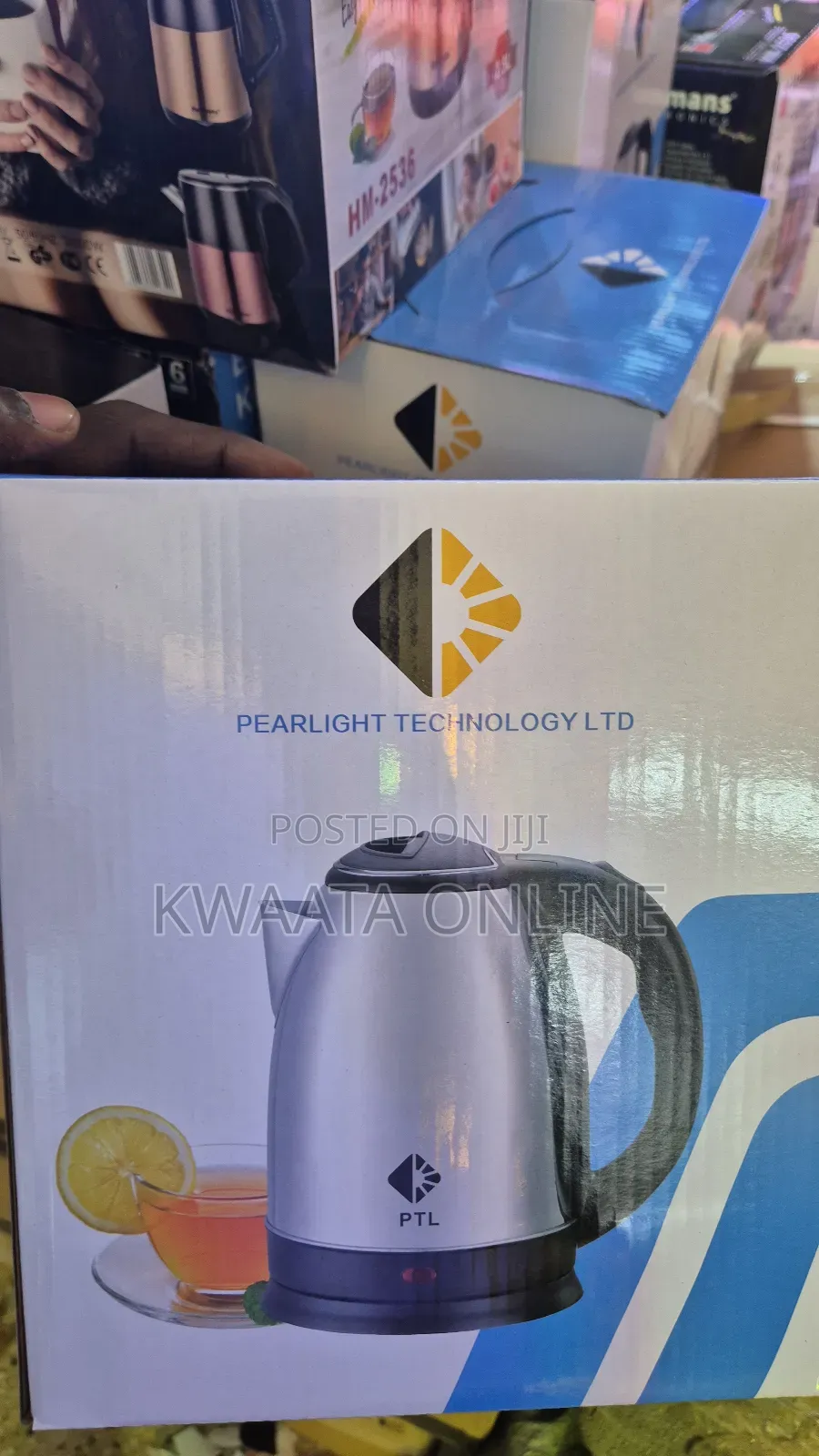 Original Pearlight Percolator Kettle 2.0 Litre - Silver