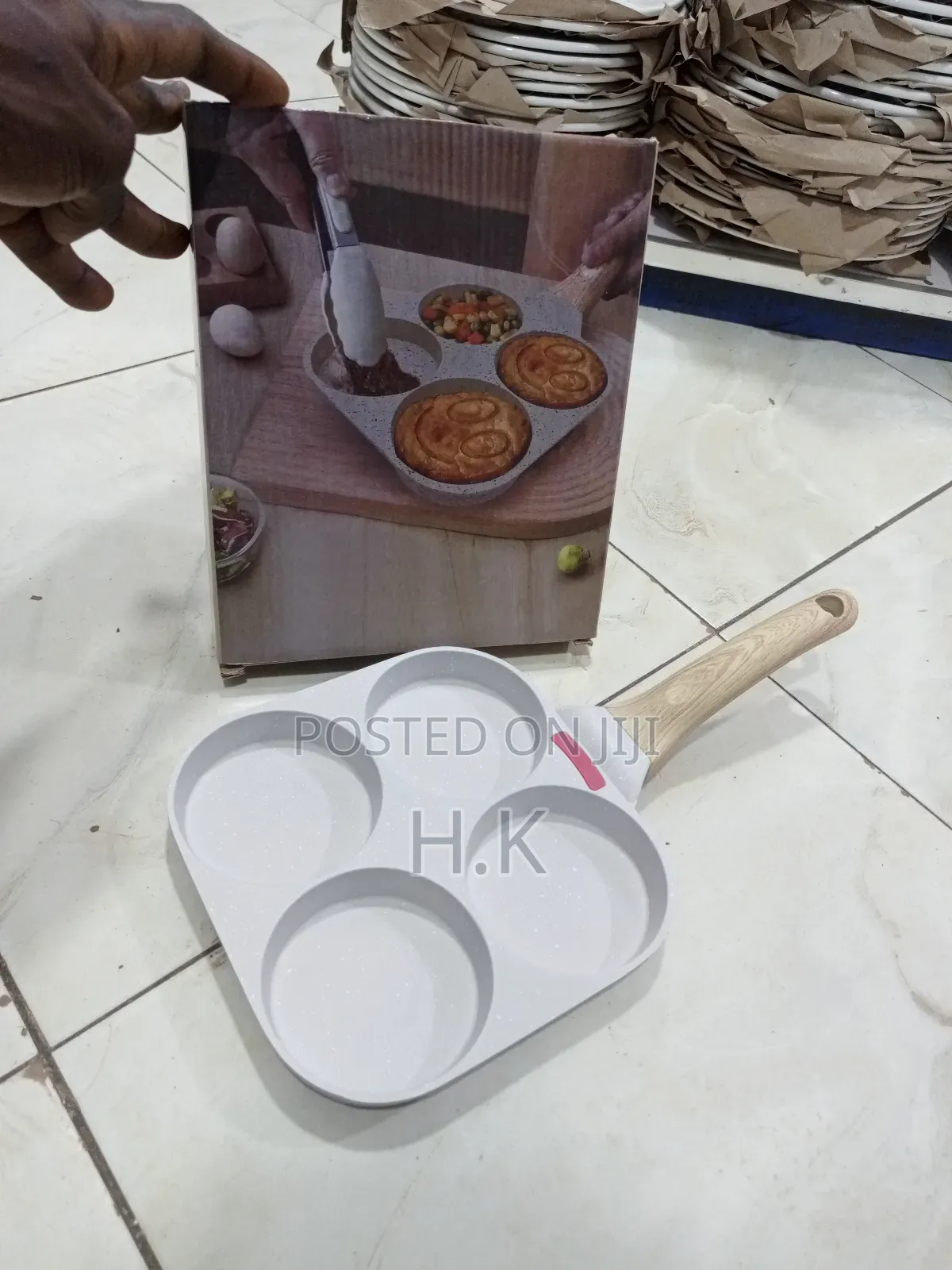 Multi-Compartmented Frying Pan.