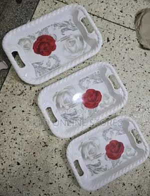 A Set of Strong Unique Melamine Trays in All Sizes