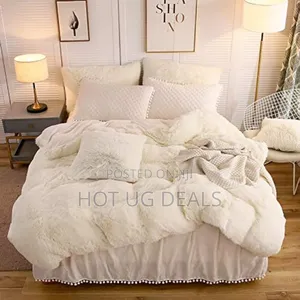 5x6 Shaggy Duvet Set With Bedsheet 2pillowcases 2 Cushions