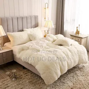 5x6 Shaggy Duvet Set With Bedsheet 2pillowcases 2 Cushions