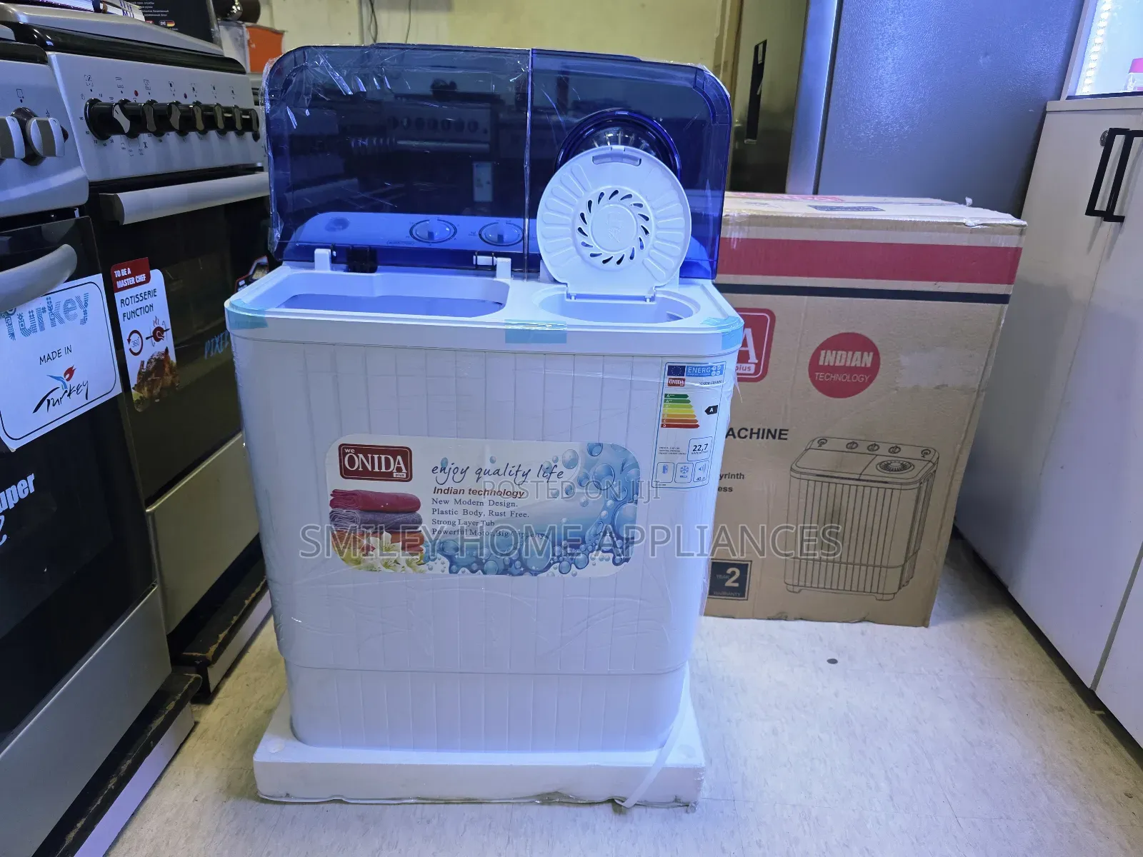 Brand New Onida 5kgs Twin Tub Top Loader Washing Machine