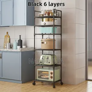 Its Foldable Black Stainless Kitchen Rack