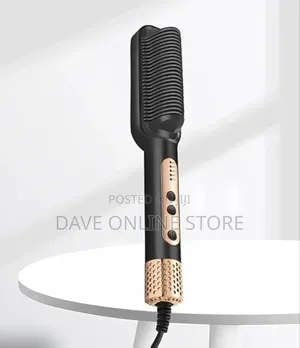1080f Grade Sk-1009 Hair Straightener Brush, Black