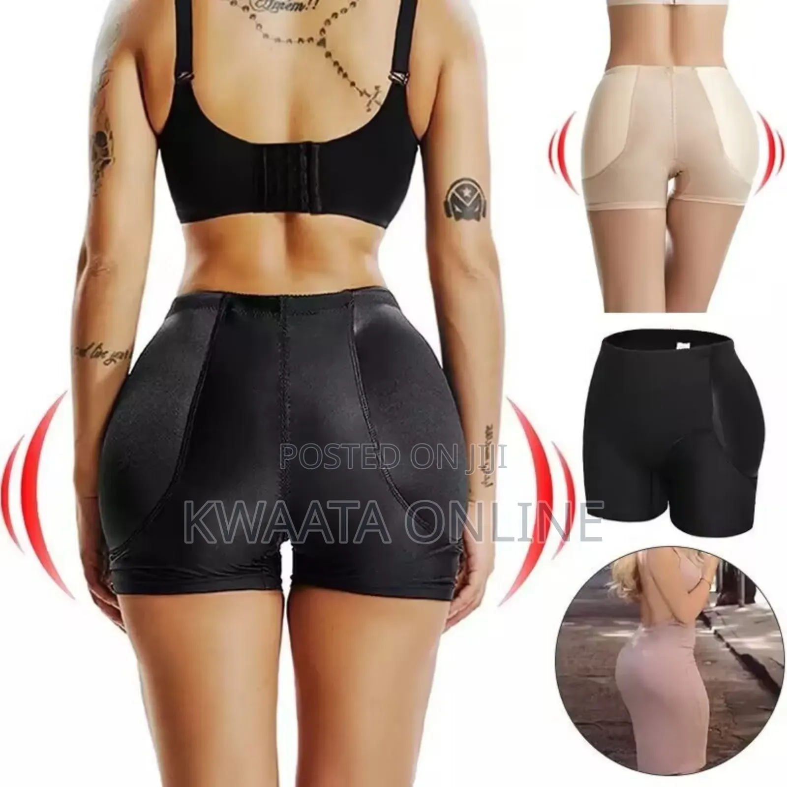 Womens Seamless Butt Lifter Padded Ass Up Panties Lifting