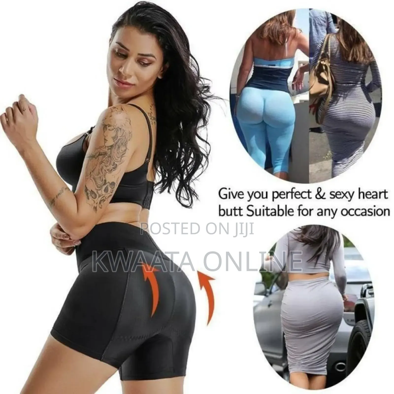 Womens Seamless Butt Lifter Padded Ass Up Panties Lifting