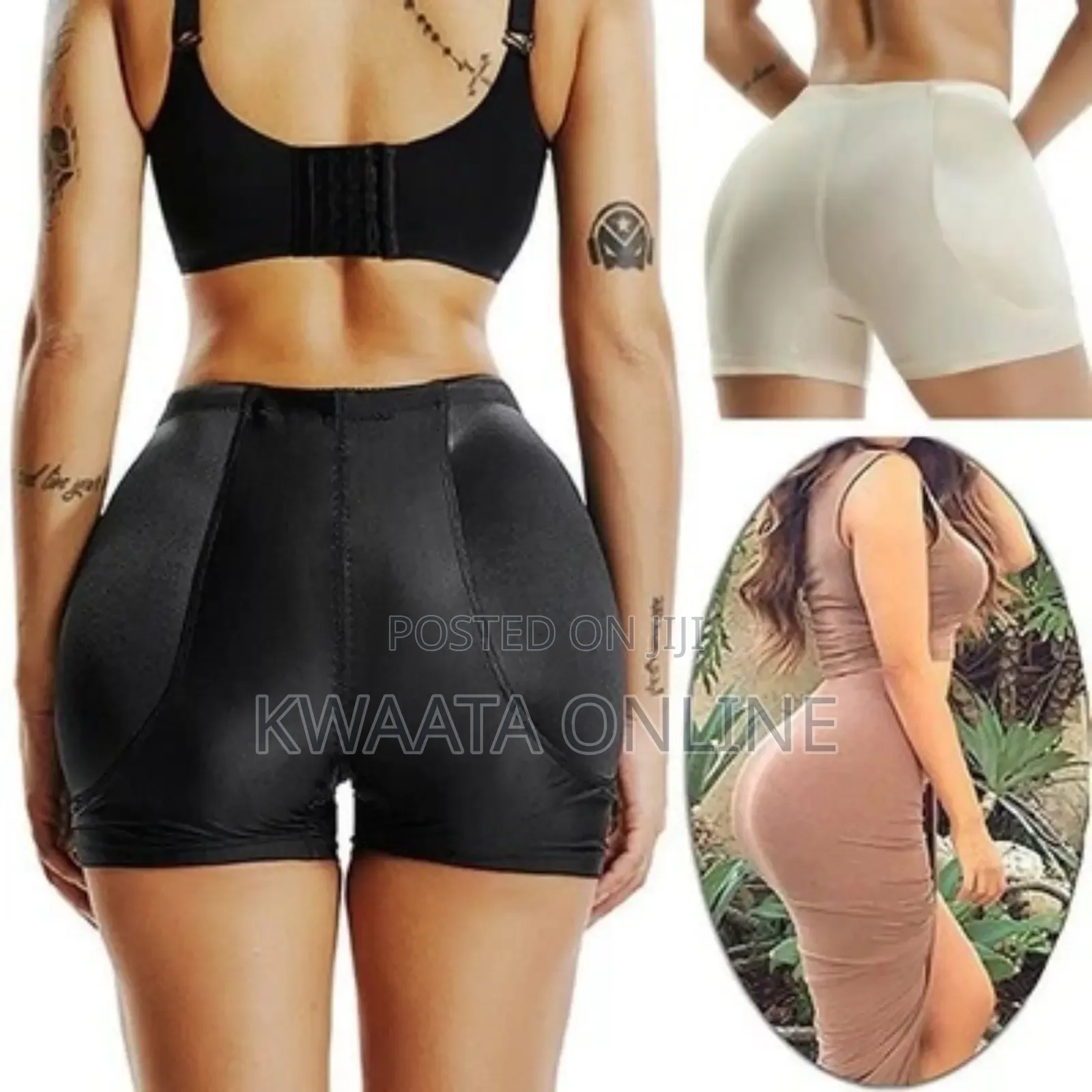 Womens Seamless Butt Lifter Padded Ass Up Panties Lifting