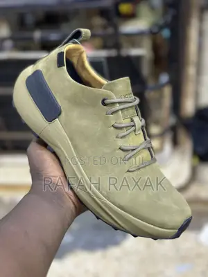 Men’S Super Classic Green Ecco Smart Casual Leather Sneakers