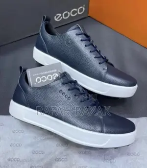 Original Blue/White Ecco Smart Casual Leather Sneakers