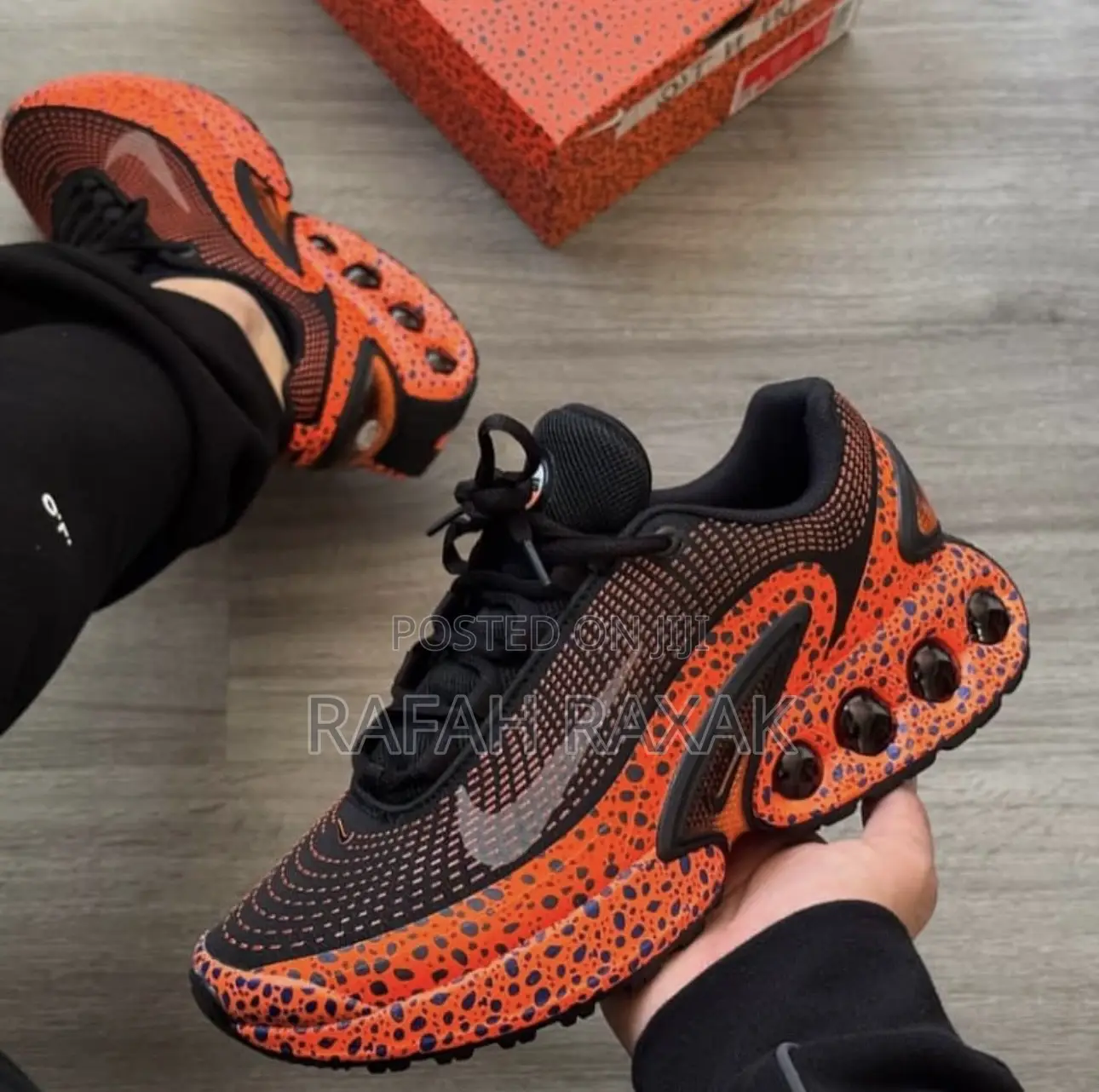 Original Black/Orange Nike Air Max Dn Sneakers