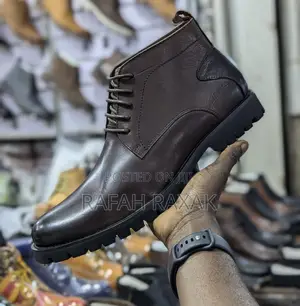 Original Dark Tan Clarks Office Gentle Leather Boots