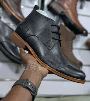 Men’S Classic Black Clarks Gentle Boots