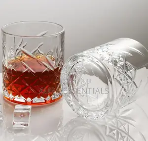 12pcs Clear Crystal Whisky Glass Tumblers
