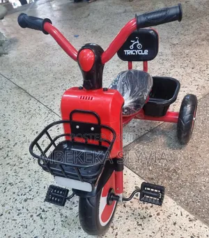Kid's Bikes Kid's Tricycle 1-5 Years Has Front Light Basket