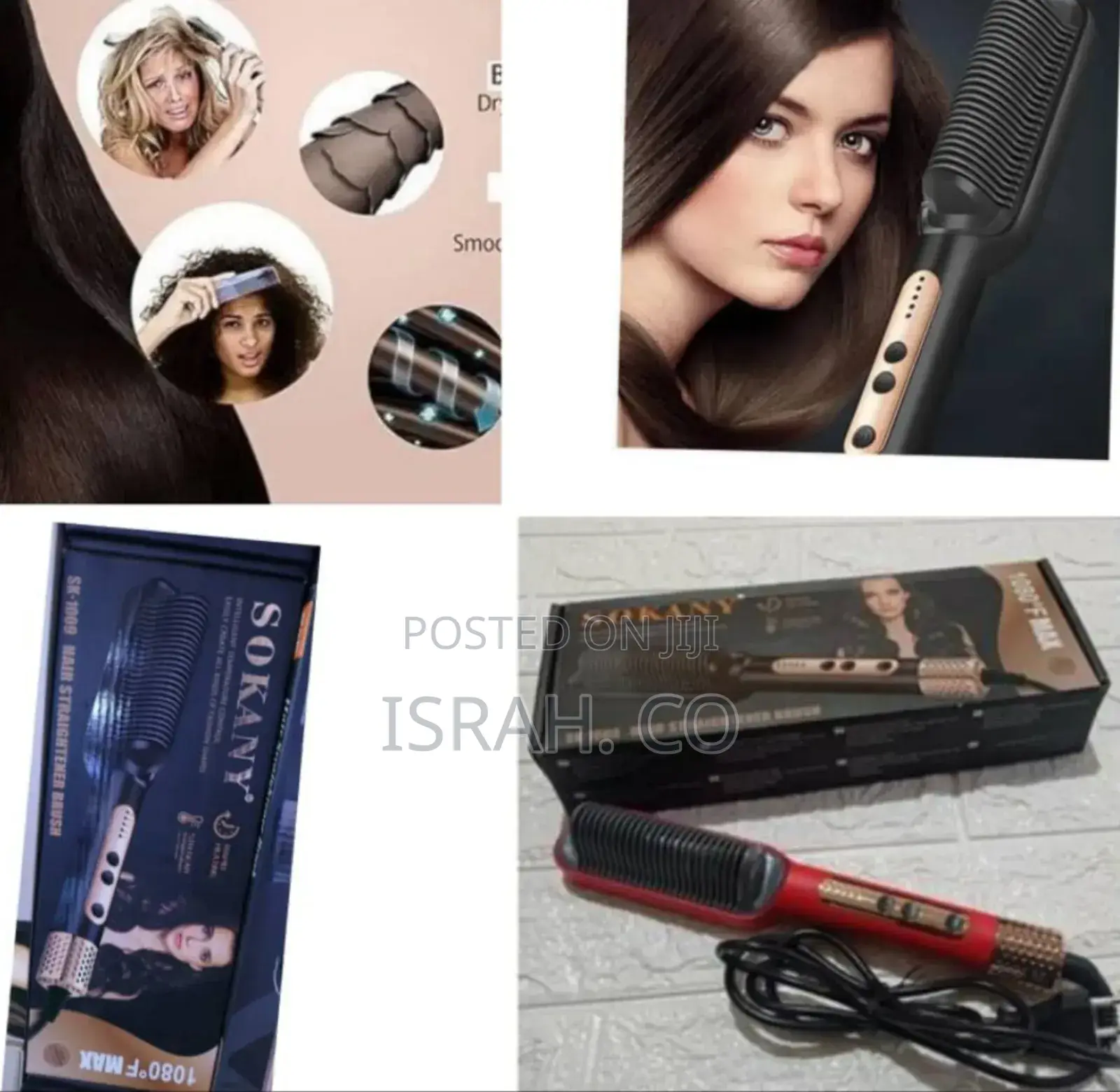 Sokany Hair Straightener Brush