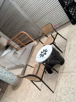 Coffee Plastic Table and Chairs Set