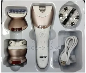 Geepas 4-in-1 Rechargeable Epilator, Shaver,Grooming Kit