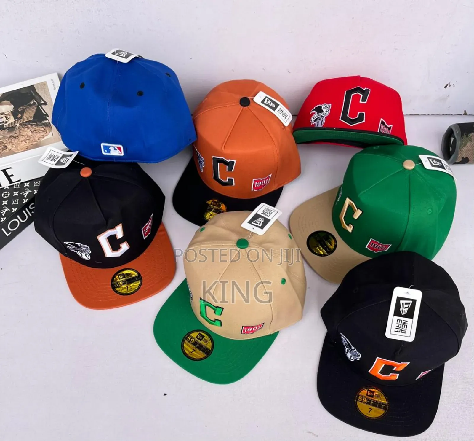 Cleveland Guardians New Era Navy Overlap Fitted Hat. Cap