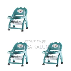 Portable Folding Baby Low Chair With Tray and Wheels