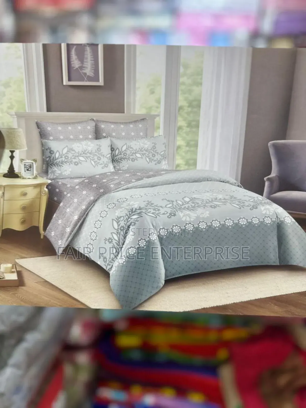 6x6 4pcs Duvet Set With 1 Bedsheet and 2 Pillow Cases