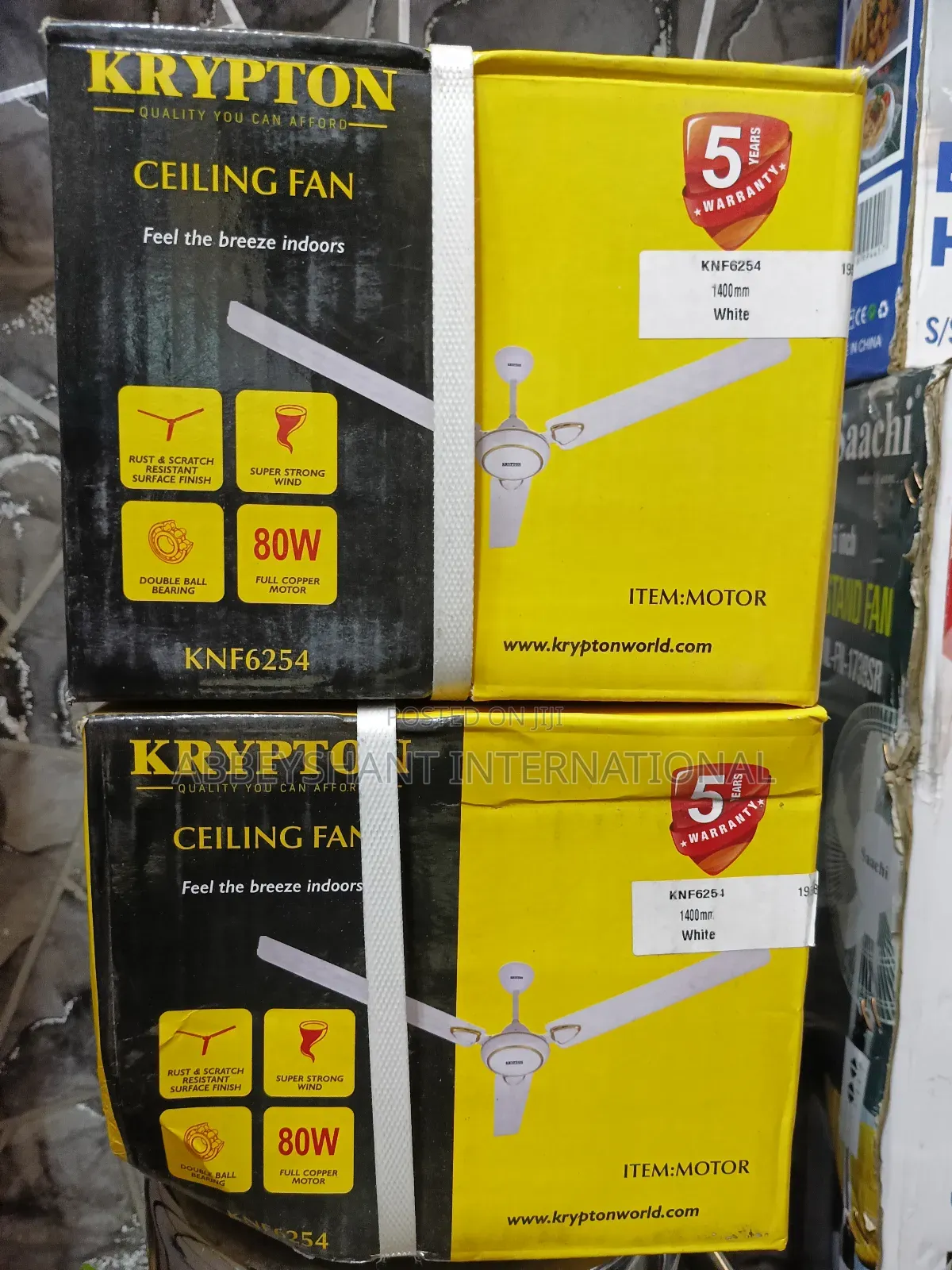 Ceiling Fan Krypton Ceiling Fan White Blade