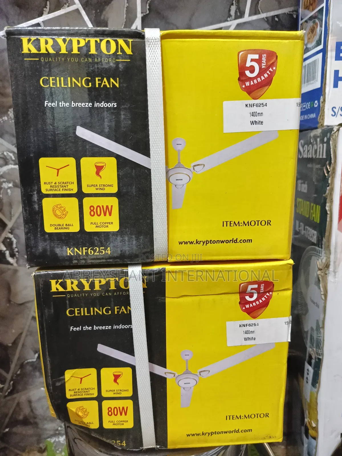 Ceiling Fan Krypton Ceiling Fan White Blade