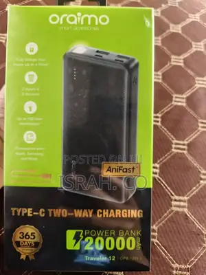 Oraimo Traveler 12 20000mah 12w With Type C 2way