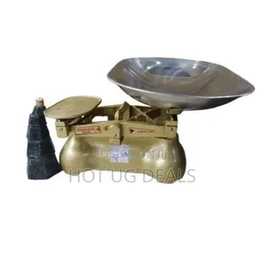 Unbs Certified Original Weighing Scale With 6 Stones - Gold