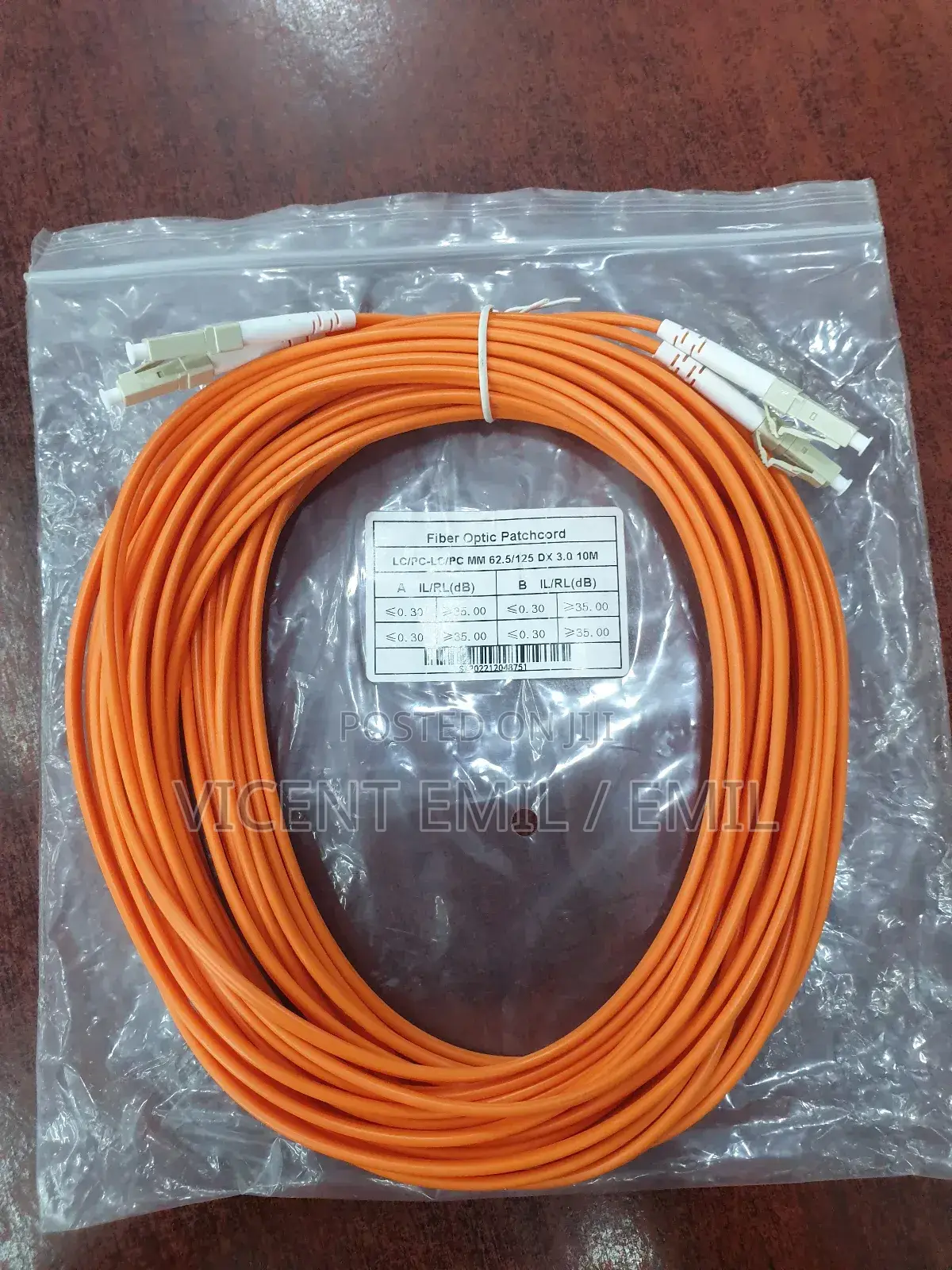 Fiber Optic Patchcord Lc/Pc-Lc/Pc 10m